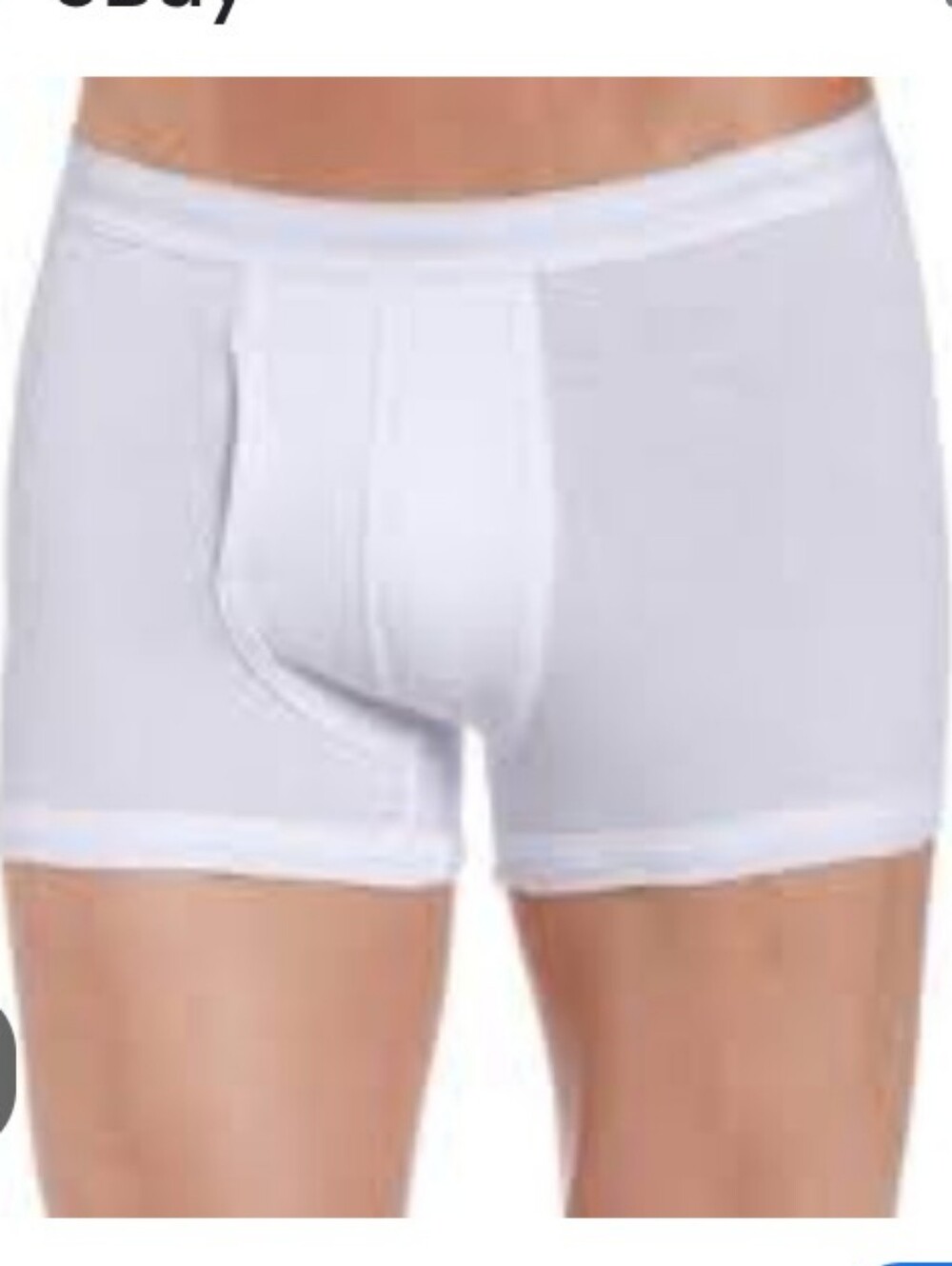 DKNY Men's White Cotton Boxer Briefs - 3 Pack & One Pair Hanes